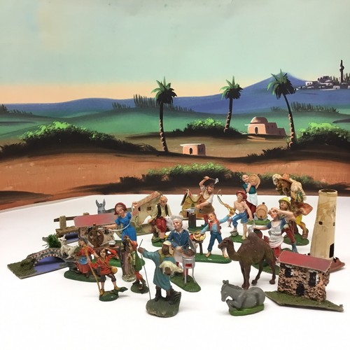 Vecchio presepe natalizio - presepe,